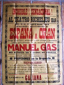 1949 gala espagnol au theatre Richelieu a Oran
